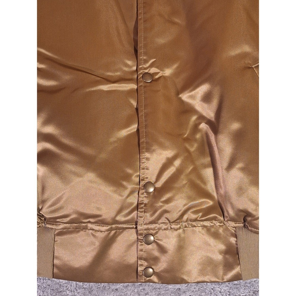 GAME Sportswear Mens Nylon Bomber Jacket XXL Harness Racing Horse Gold USA 81864 - Picture 14 of 16